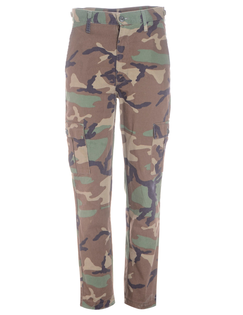 Beyond Retro Label Label Cropped Jacob Tapered Army Trousers