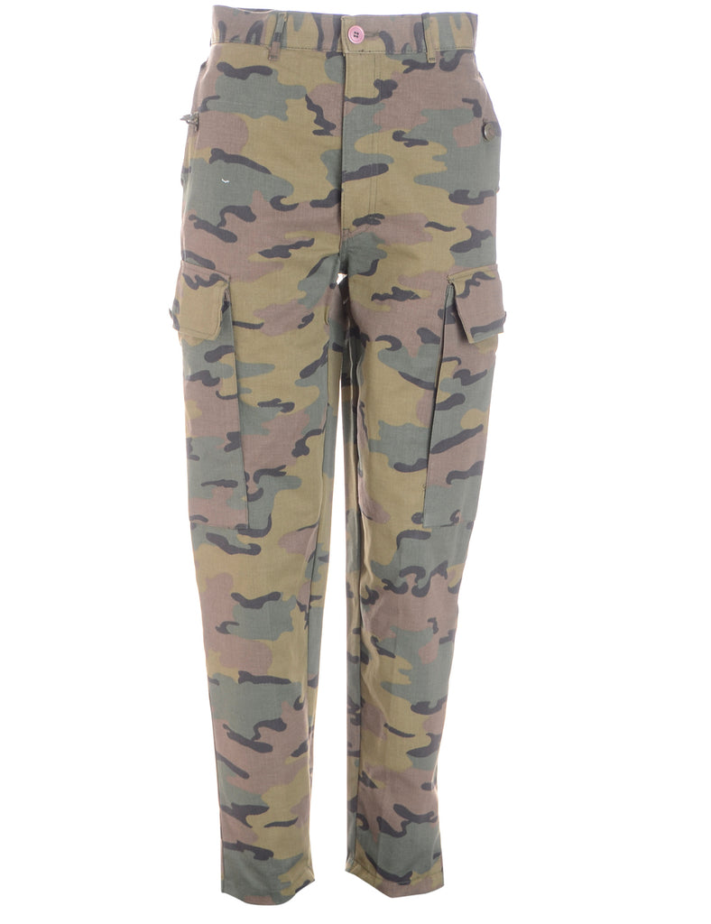 Beyond Retro Label Label Cropped Jacob Tapered Army Trousers