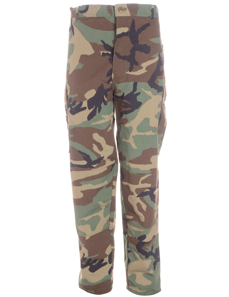 Beyond Retro Label Label Cropped Jacob Tapered Army Trousers