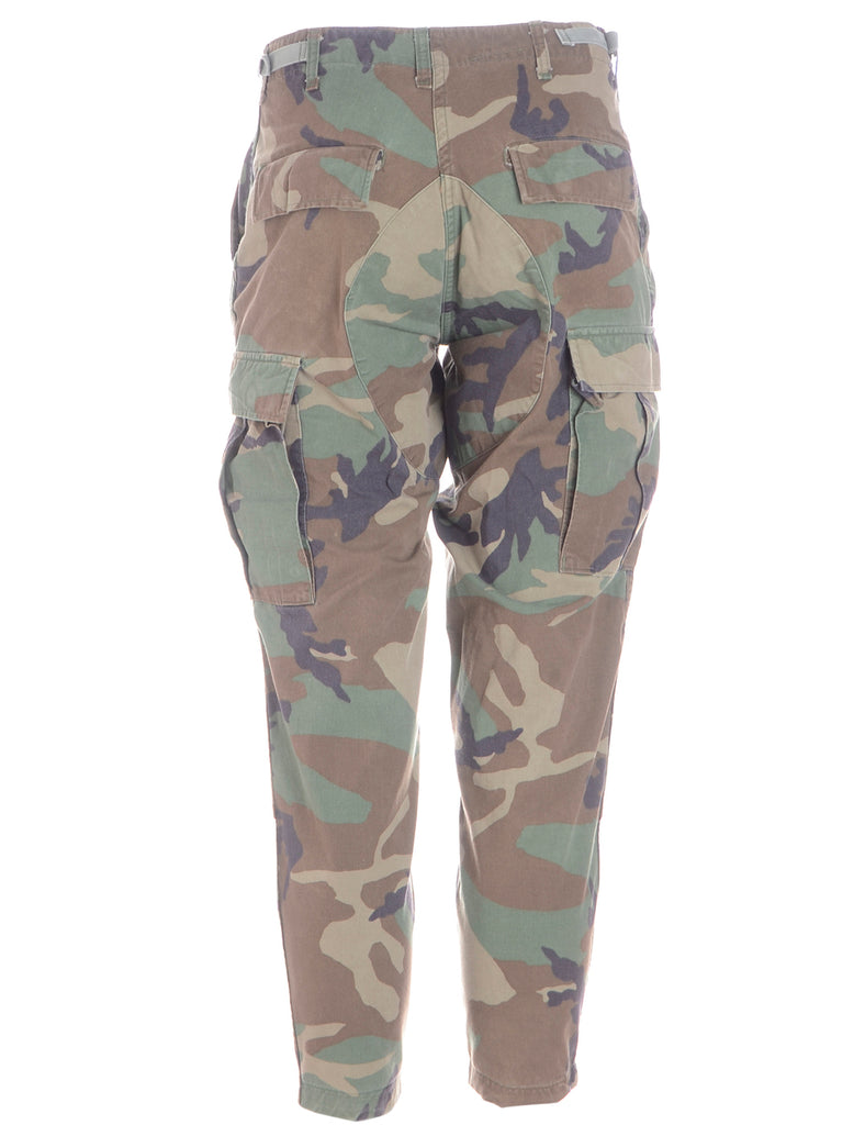 Beyond Retro Label Label Cropped Jacob Tapered Army Trousers