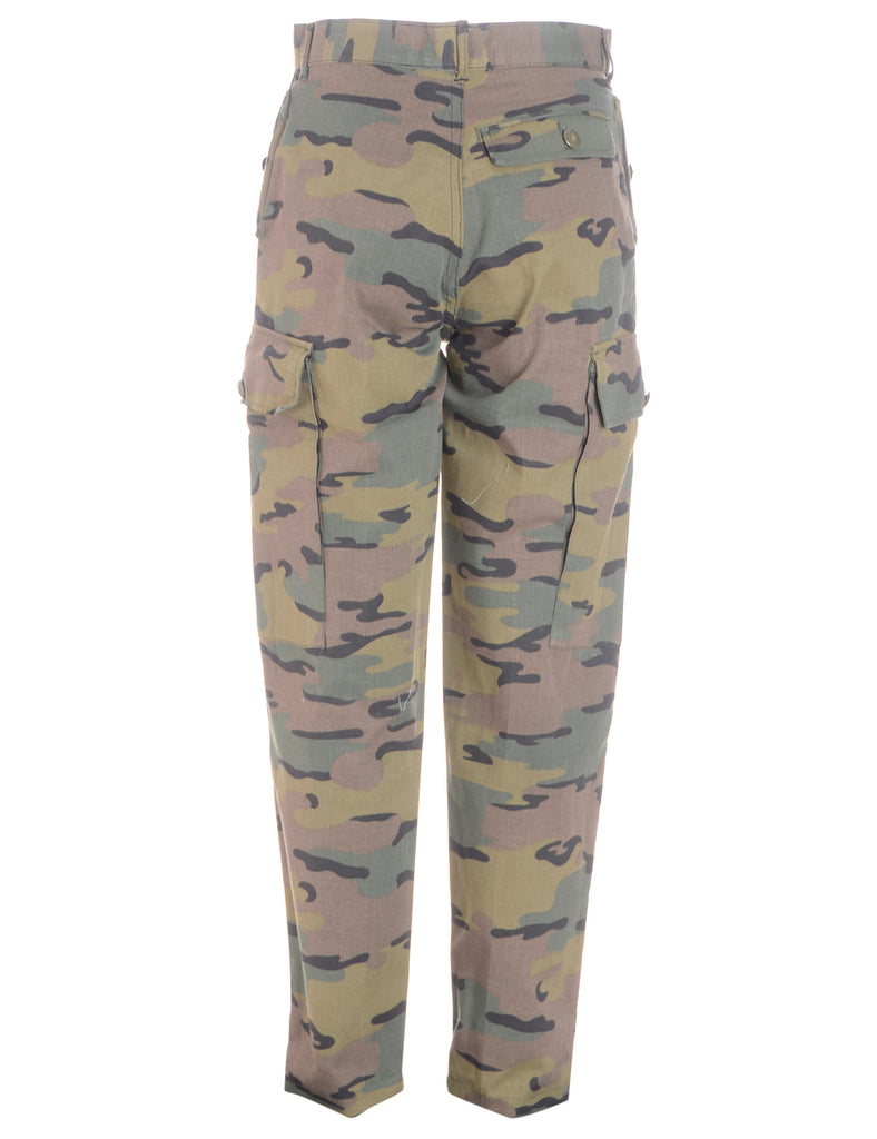 Beyond Retro Label Label Cropped Jacob Tapered Army Trousers