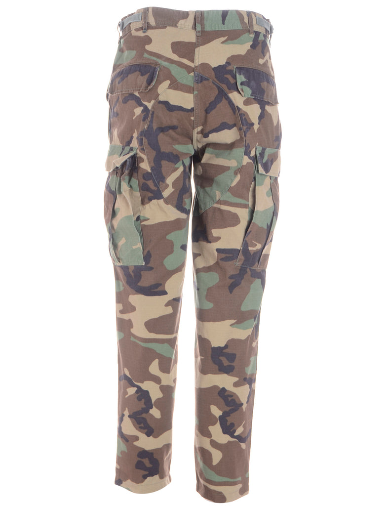 Beyond Retro Label Label Cropped Jacob Tapered Army Trousers
