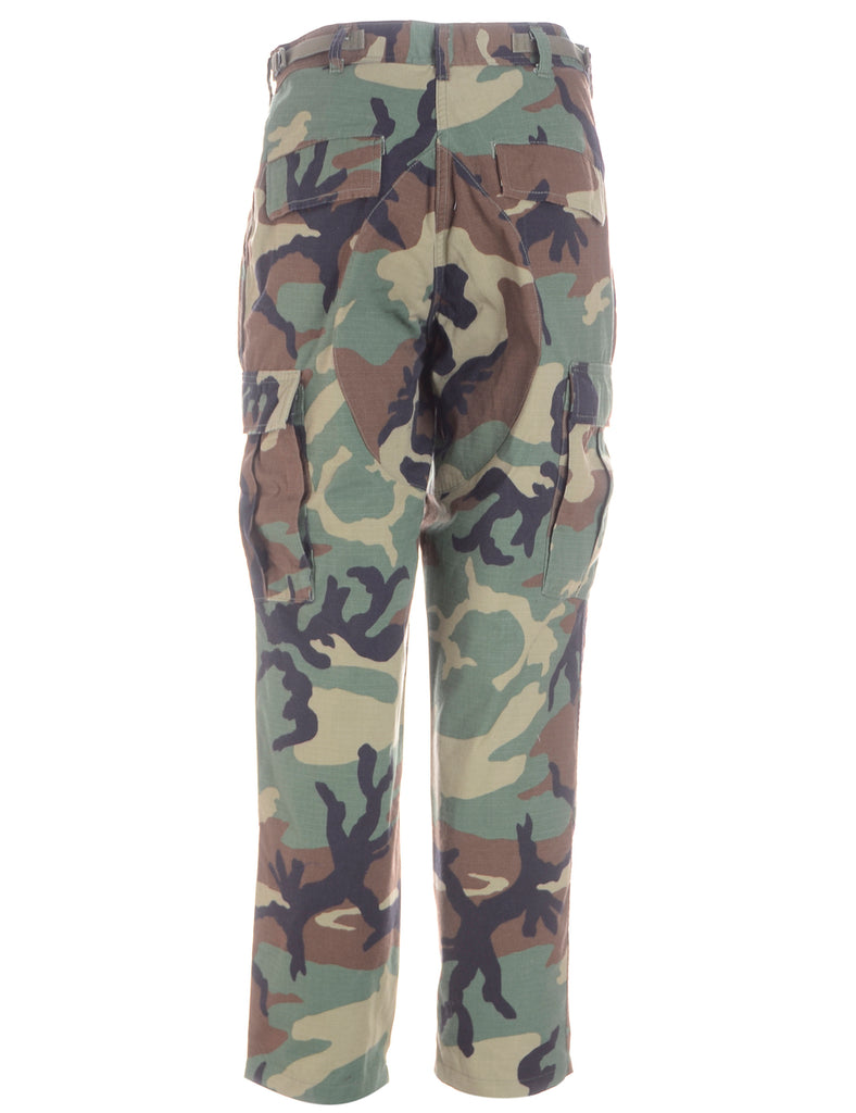 Beyond Retro Label Label Cropped Jacob Tapered Army Trousers