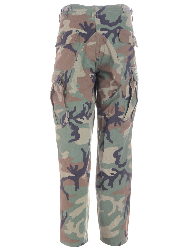 Beyond Retro Label Label Cropped Jacob Tapered Army Trousers