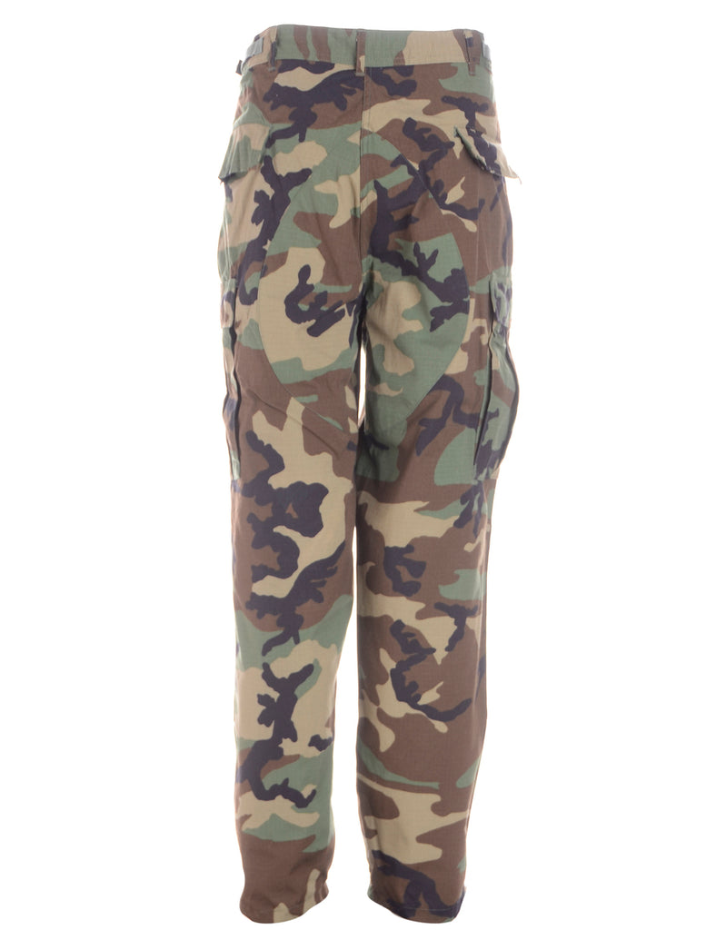 Beyond Retro Label Label Cropped Jacob Tapered Army Trousers