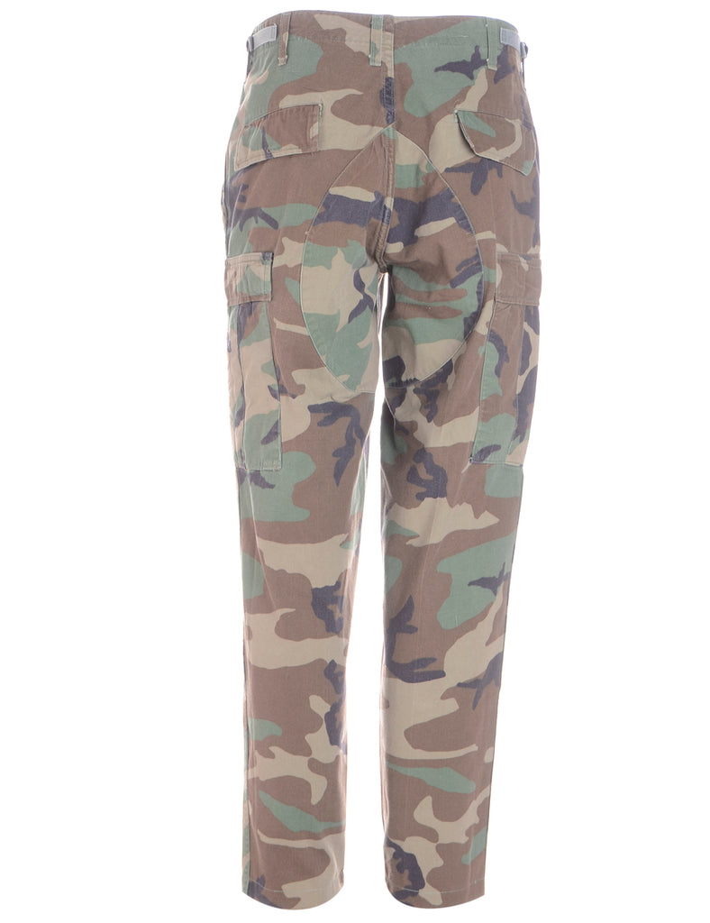 Beyond Retro Label Label Cropped Jacob Tapered Army Trousers