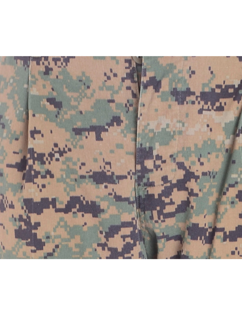 Beyond Retro Label Label Cropped Jacob Tapered Army Trousers