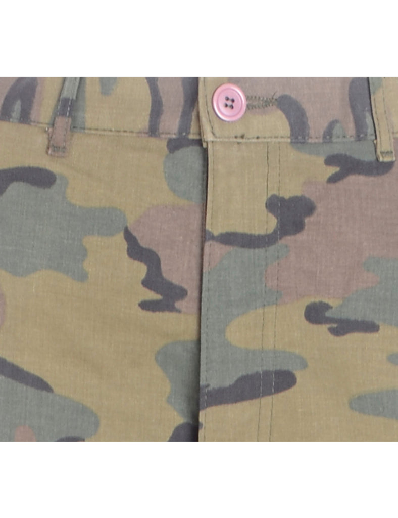 Beyond Retro Label Label Cropped Jacob Tapered Army Trousers