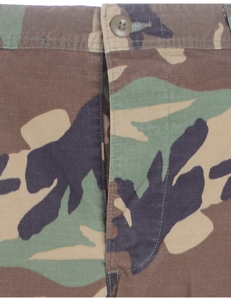 Beyond Retro Label Label Cropped Jacob Tapered Army Trousers