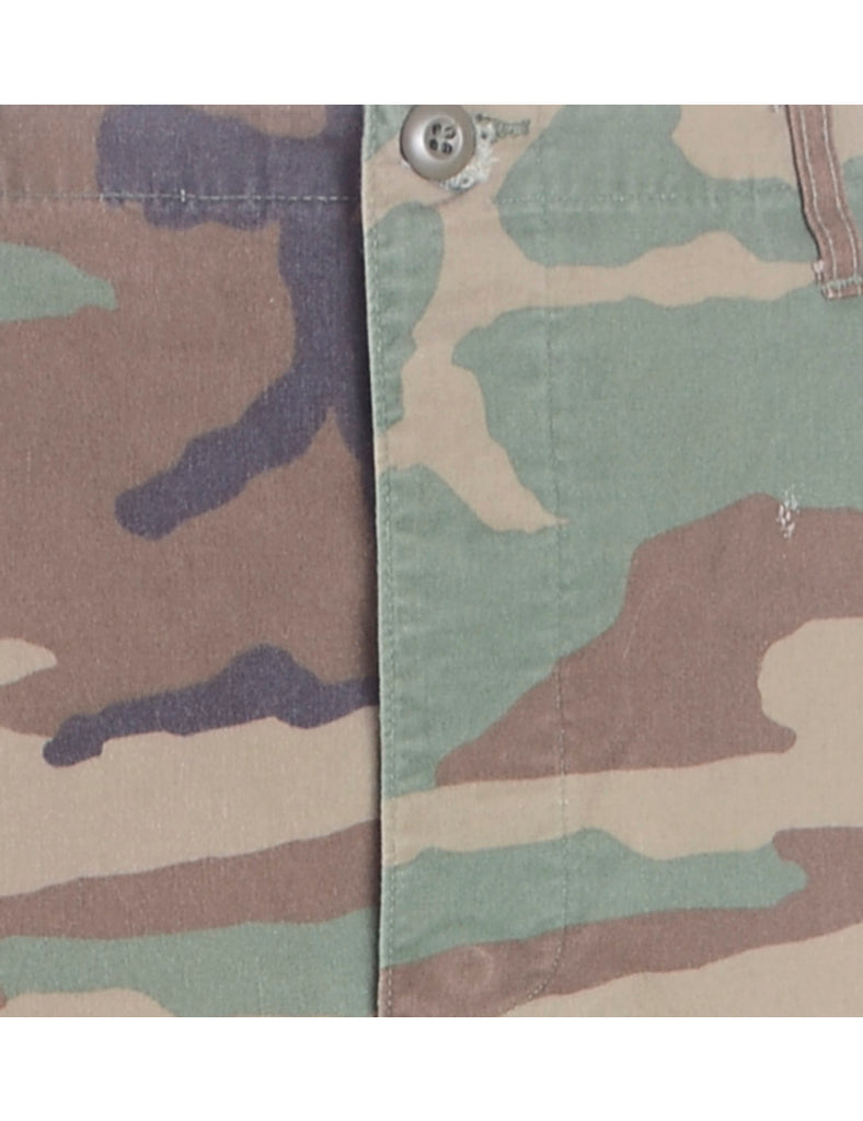 Beyond Retro Label Label Cropped Jacob Tapered Army Trousers