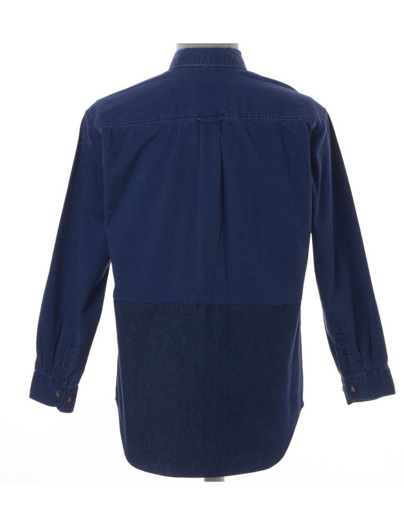 Beyond Retro Label Label Darren Two Tone Denim Shirt