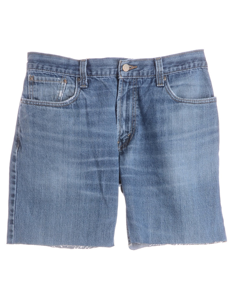 Beyond Retro Label Label Denim Cut Off Shorts