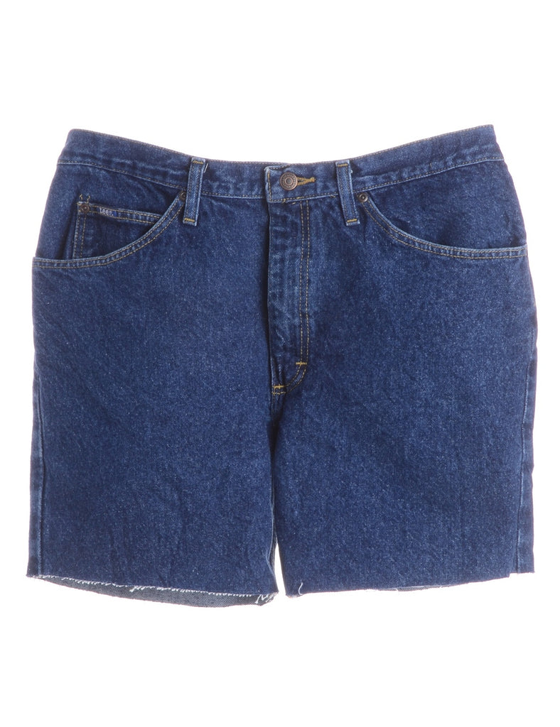 Beyond Retro Label Label Denim Cut Off Shorts