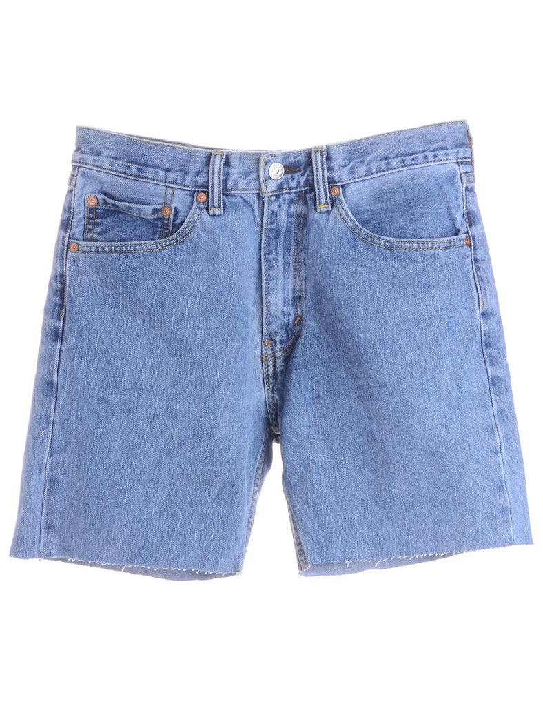 Beyond Retro Label Label Denim Cut Off Shorts
