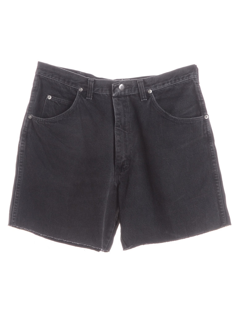 Beyond Retro Label Label Denim Cut Off Shorts