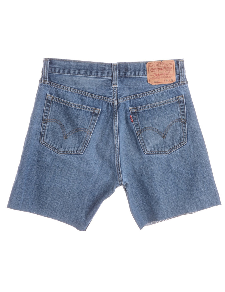 Beyond Retro Label Label Denim Cut Off Shorts