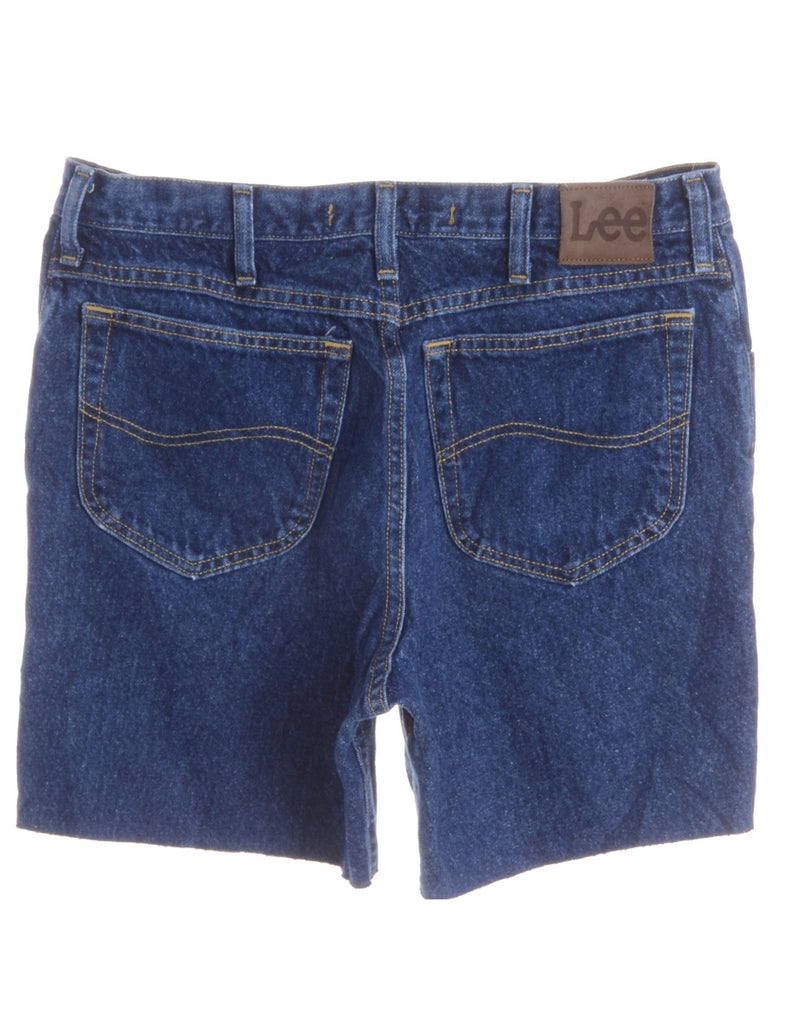 Beyond Retro Label Label Denim Cut Off Shorts