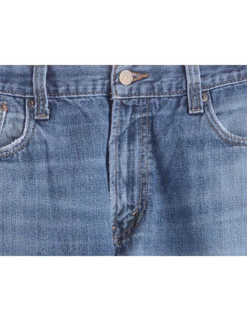 Beyond Retro Label Label Denim Cut Off Shorts