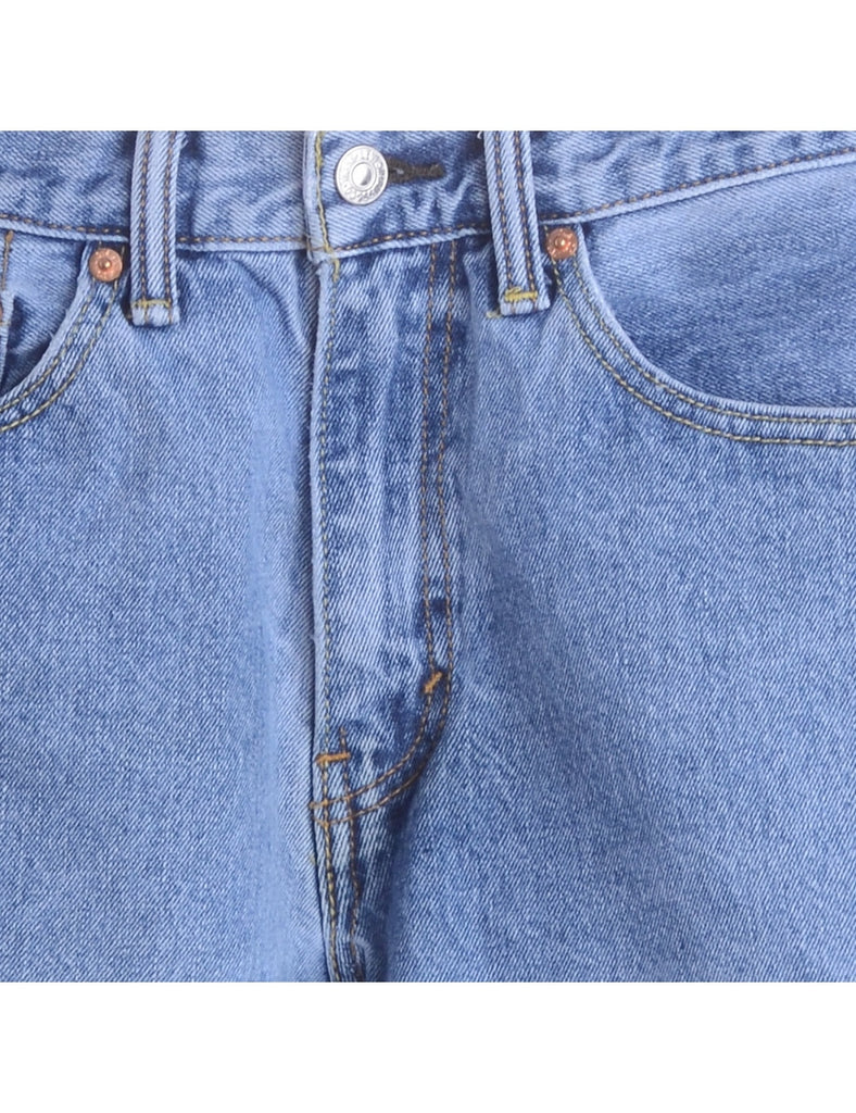 Beyond Retro Label Label Denim Cut Off Shorts