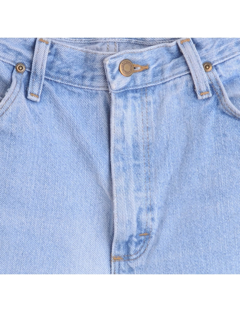 Beyond Retro Label Label Denim Cut Off Shorts