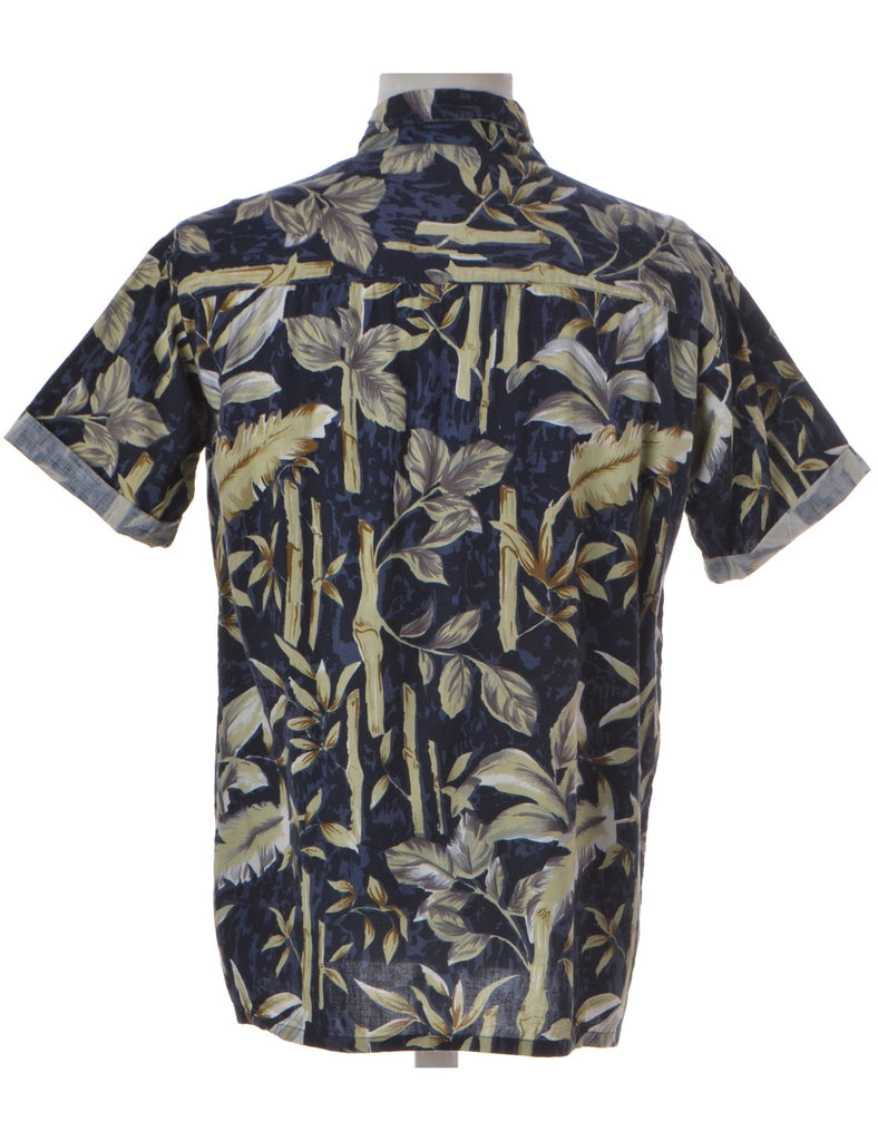 Beyond Retro Label Label Foliage Print Hawaiian Shirt