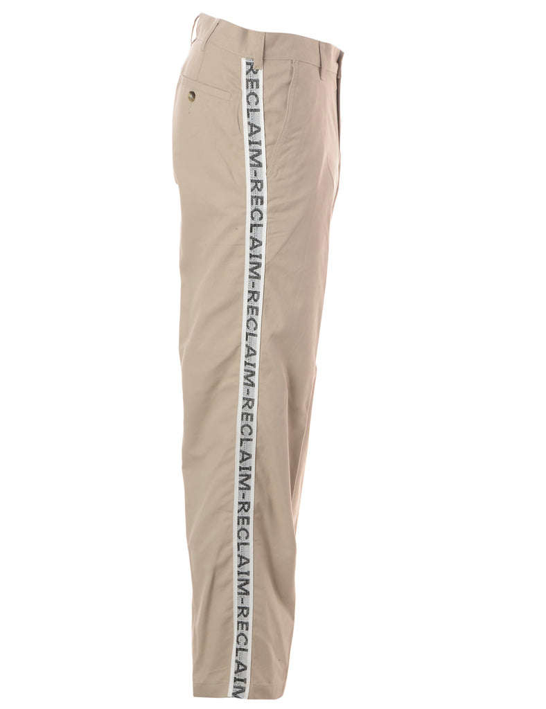 Beyond Retro Label Label George Reclaim Tape Chinos