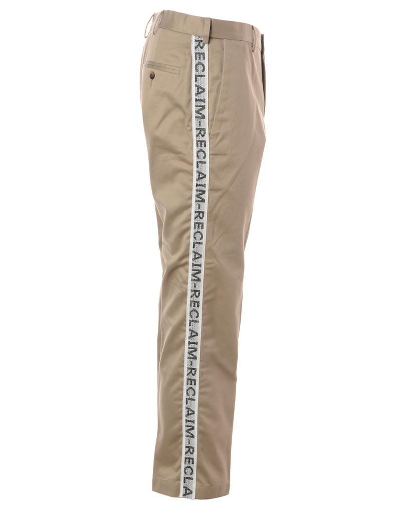 Beyond Retro Label Label George Reclaim Tape Chinos
