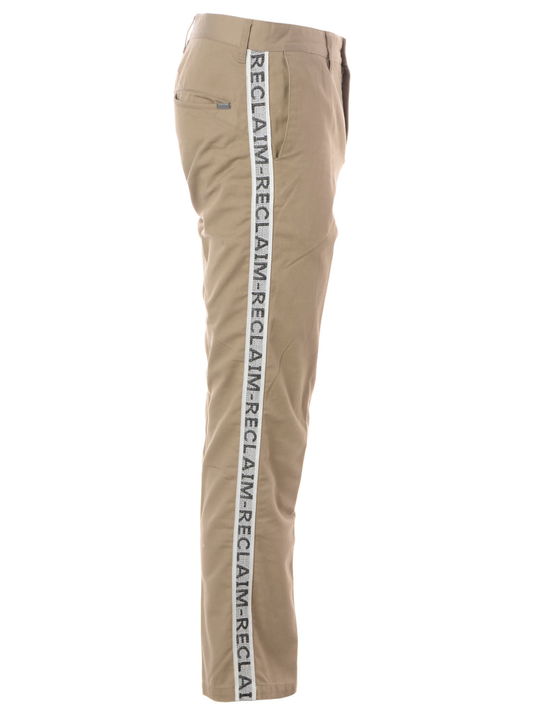 Beyond Retro Label Label George Reclaim Tape Chinos