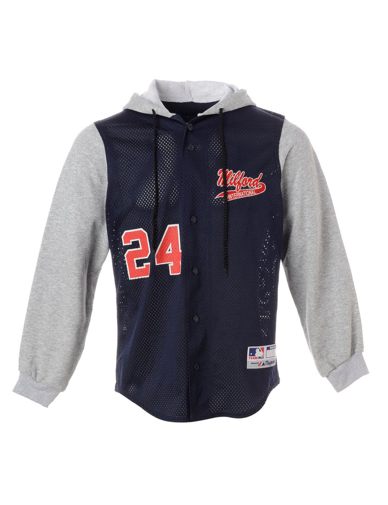 Beyond Retro Label Label Hank Baseball Sweatshirt Jacket