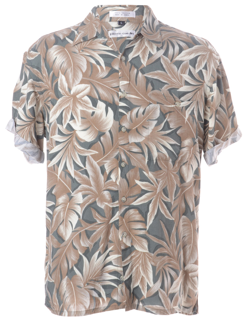 Beyond Retro Label Label Harvey Roll Sleeve Hawaiian Shirt