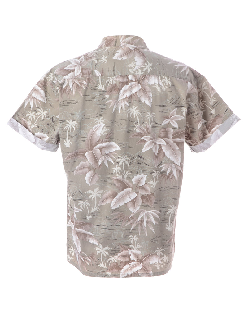 Beyond Retro Label Label Harvey Roll Sleeve Hawaiian Shirt