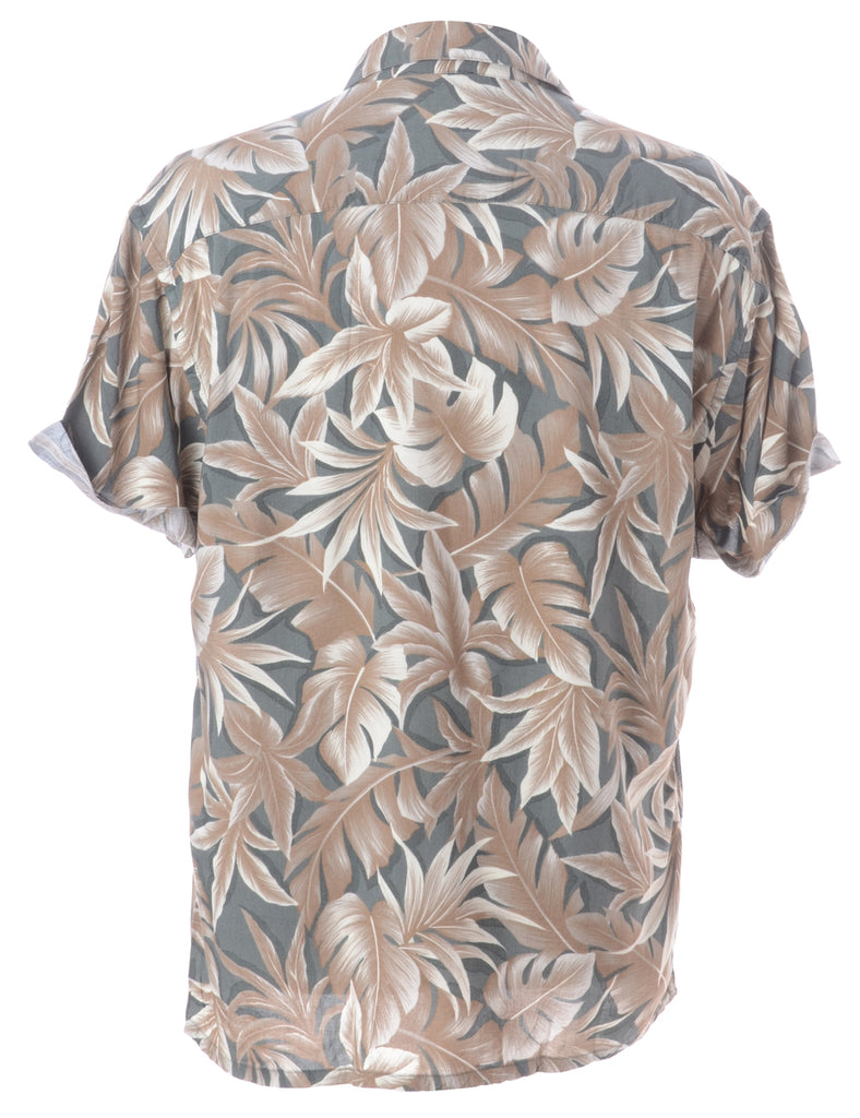 Beyond Retro Label Label Harvey Roll Sleeve Hawaiian Shirt