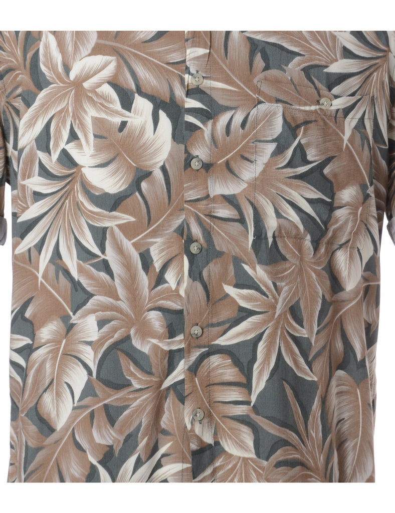 Beyond Retro Label Label Harvey Roll Sleeve Hawaiian Shirt