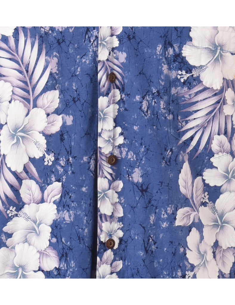 Beyond Retro Label Label Harvey Roll Sleeve Hawaiian Shirt