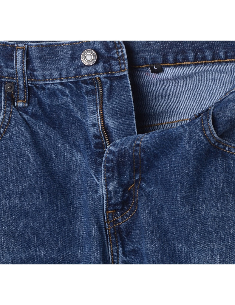 Beyond Retro Label Label Indigo Cropped Jeans