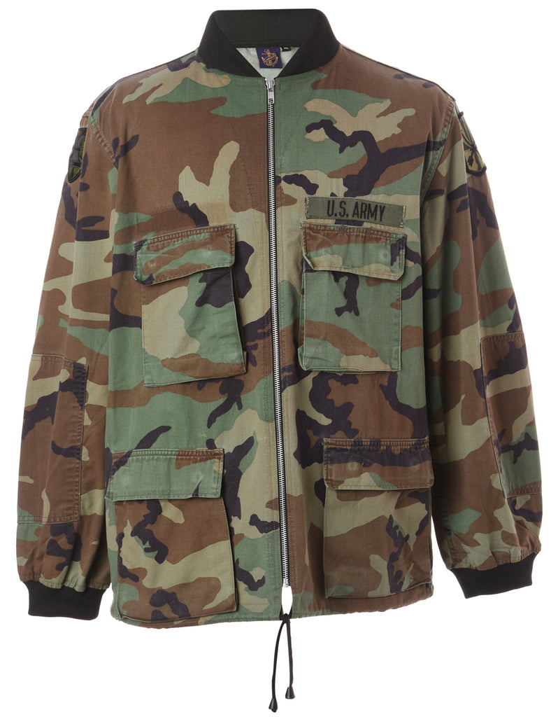 Beyond Retro Label Label Jackson Camo Bomber Jacket