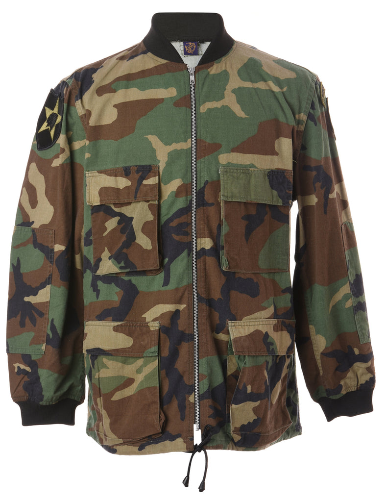 Beyond Retro Label Label Jackson Camo Bomber Jacket