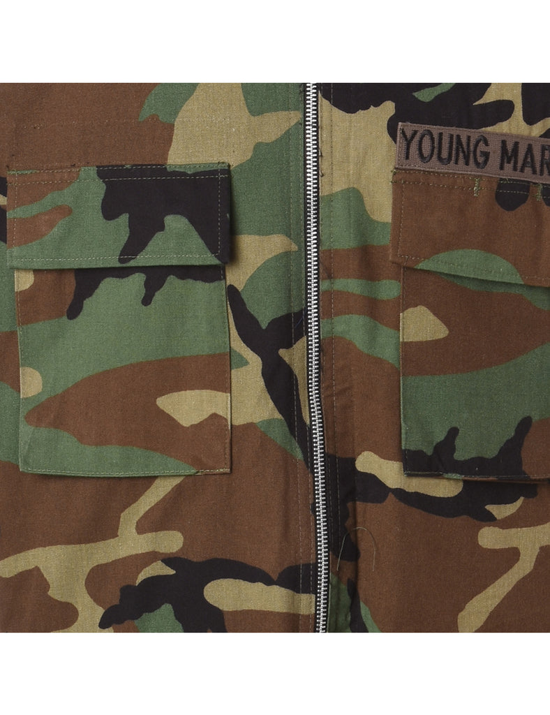 Beyond Retro Label Label Jackson Camo Bomber Jacket