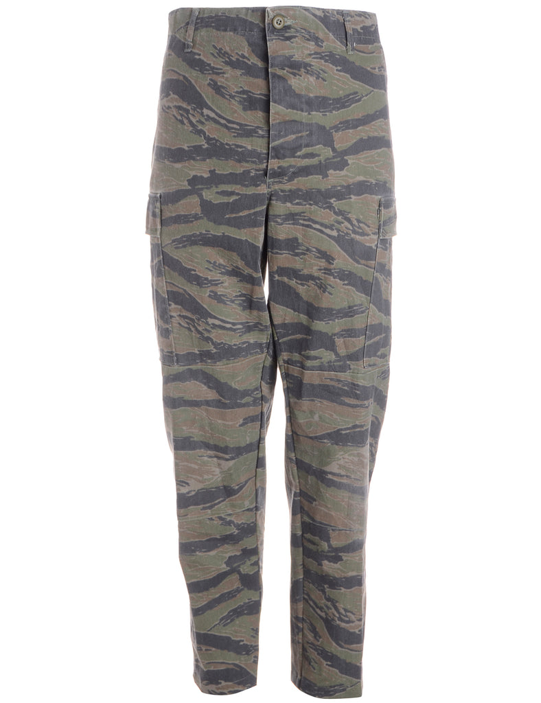 Beyond Retro Label Label Jacob Tapered Army Trousers