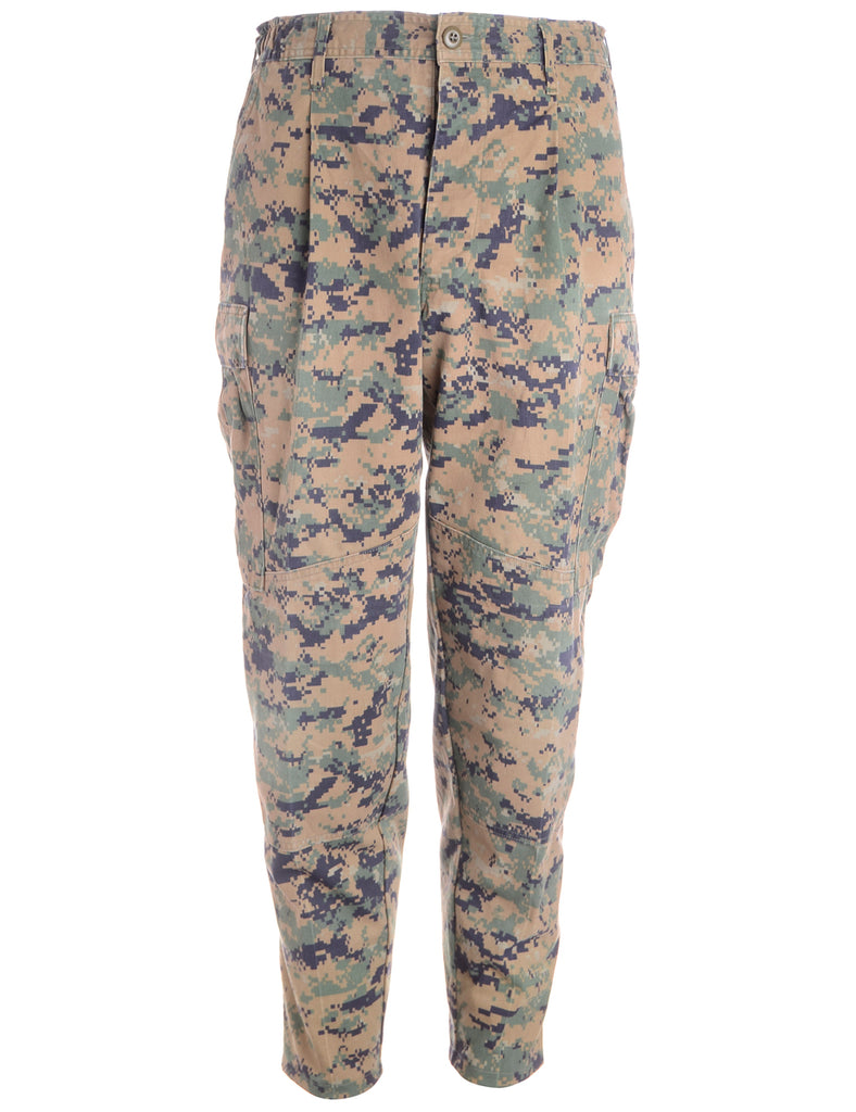 Beyond Retro Label Label Jacob Tapered Army Trousers