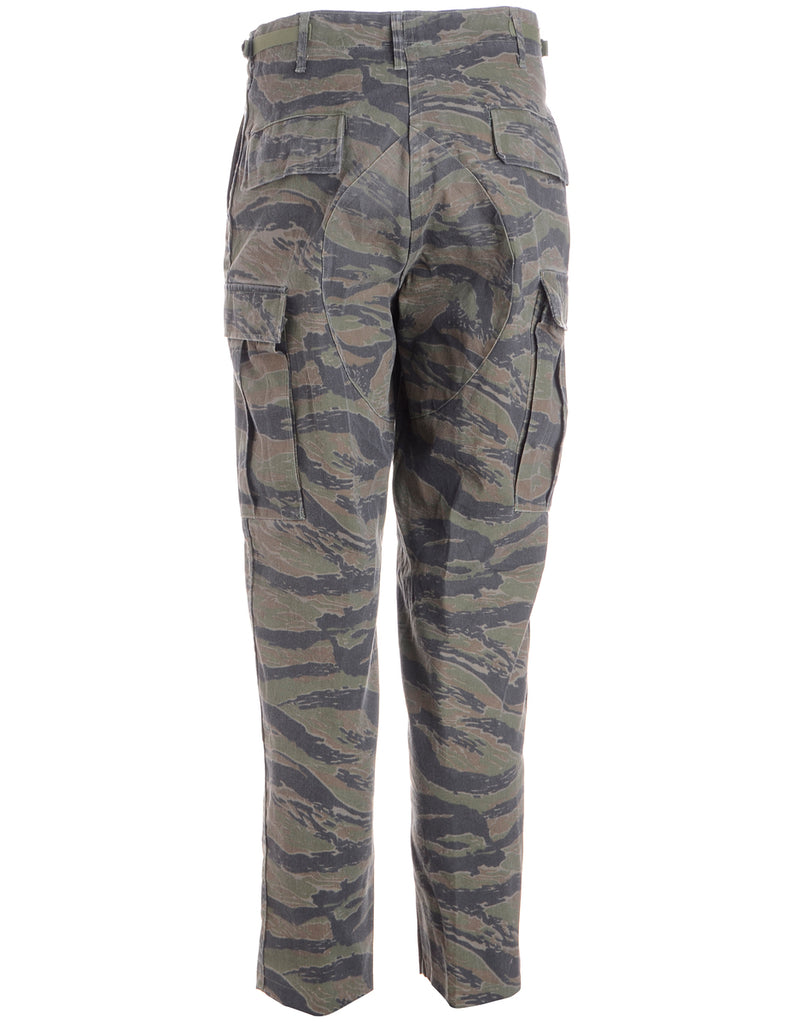 Beyond Retro Label Label Jacob Tapered Army Trousers