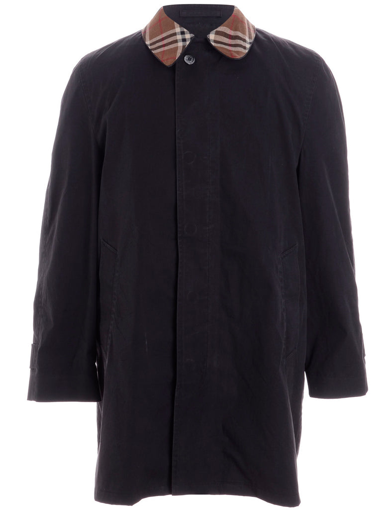 Beyond Retro Label Label Jimmy Check Collar Trench Coat