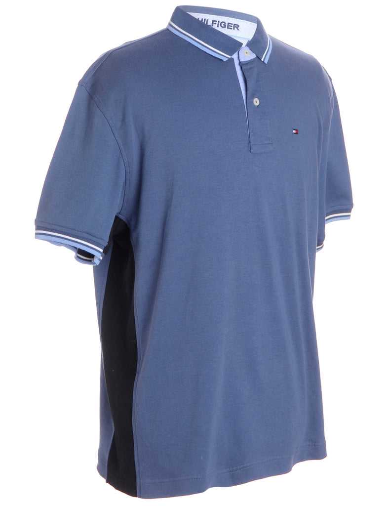 Label Josh Contrast Side Panel Polo Top