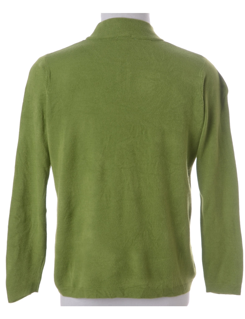 Beyond Retro Label Label Leo Zip Neck Knit