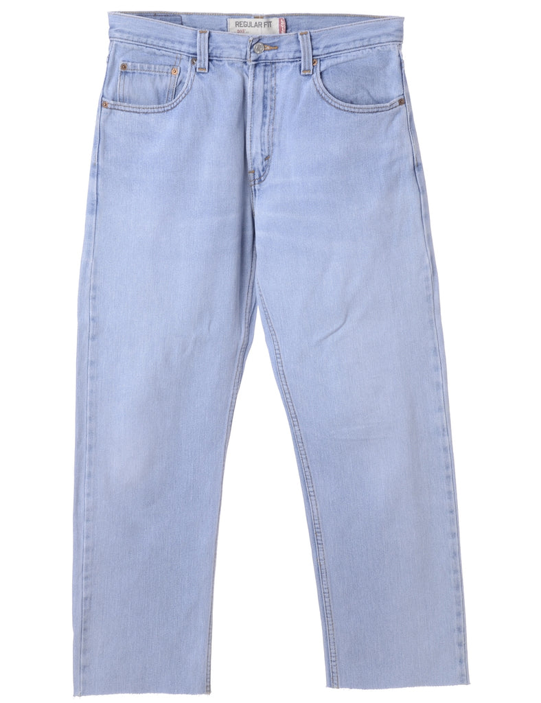 Beyond Retro Label Label Light Wash Cropped Jeans
