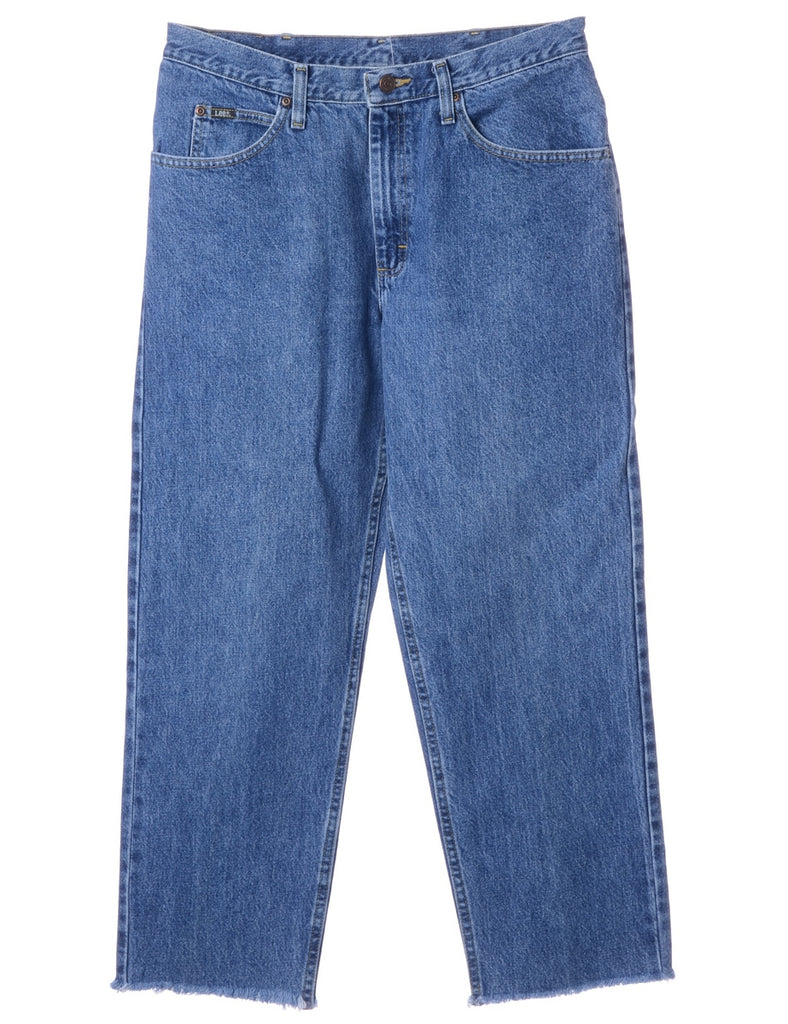 Beyond Retro Label Label Men's Cropped Jeans