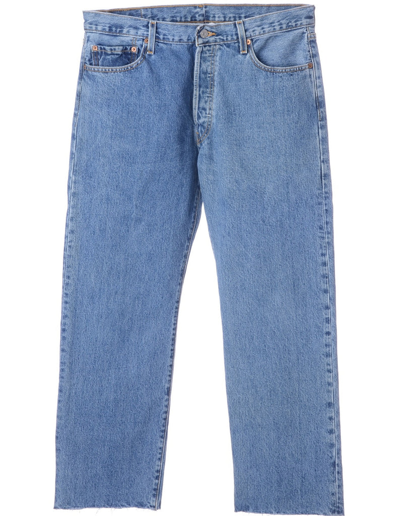 Beyond Retro Label Label Men's Cropped Jeans