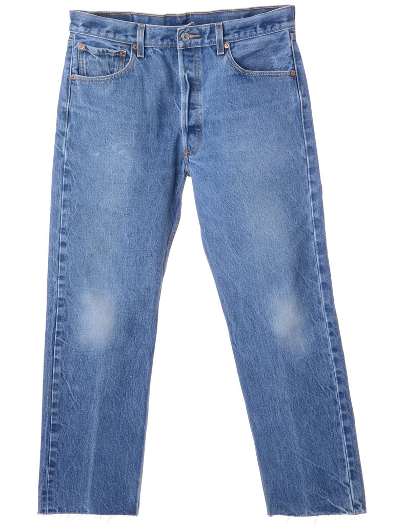 Beyond Retro Label Label Men's Cropped Jeans