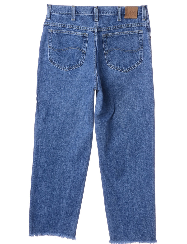 Beyond Retro Label Label Men's Cropped Jeans