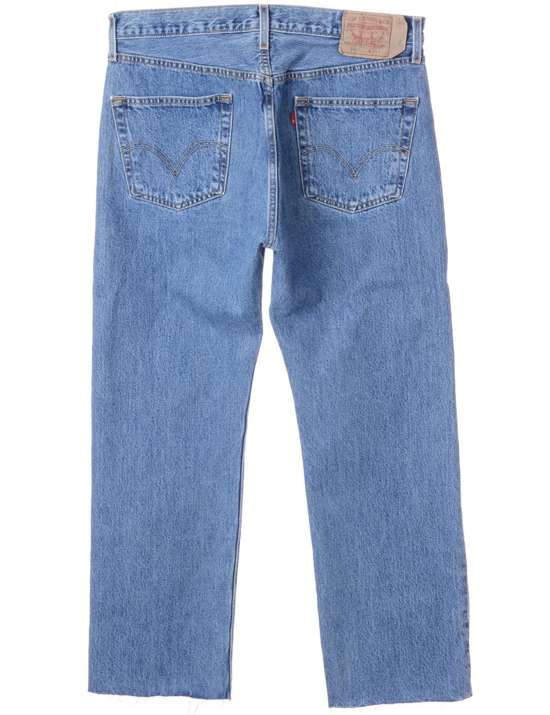 Beyond Retro Label Label Men's Cropped Jeans